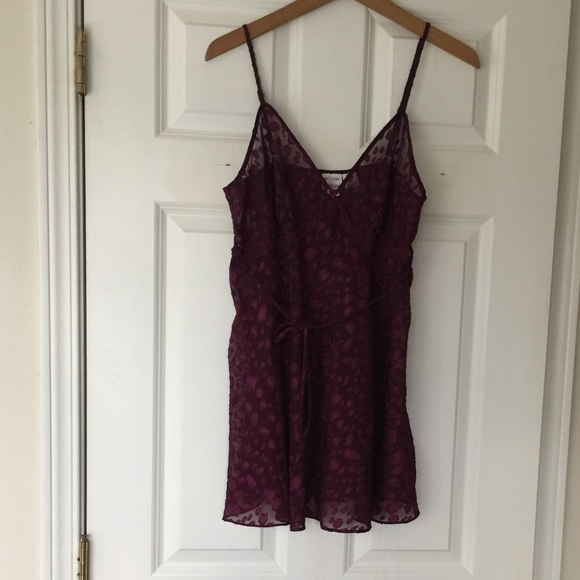 Gilligan O' Malley Wine Red Lingerie Size Medium - Picture 1 of 6